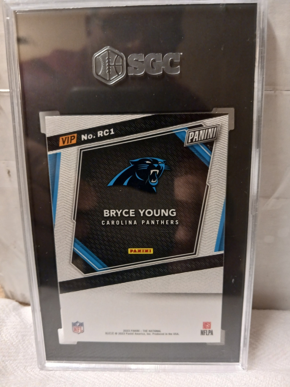 2023 Panini NATIONAL  VIP RC Bryce YounG  Black & Blue SGC MINT+ 9.5 - Picture 4 of 4